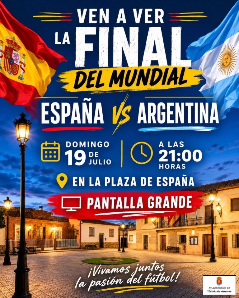 Ven a vivir la gran final del Mundial en la Plaza de España