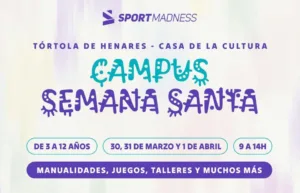 El Ayuntamiento de Tórtola organiza un campus infantil por Semana Santa con manualidades, juegos y talleres