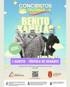 Cambio en el horario de apertura de puertas para el concierto de Benito Kamelas y Luna Negra