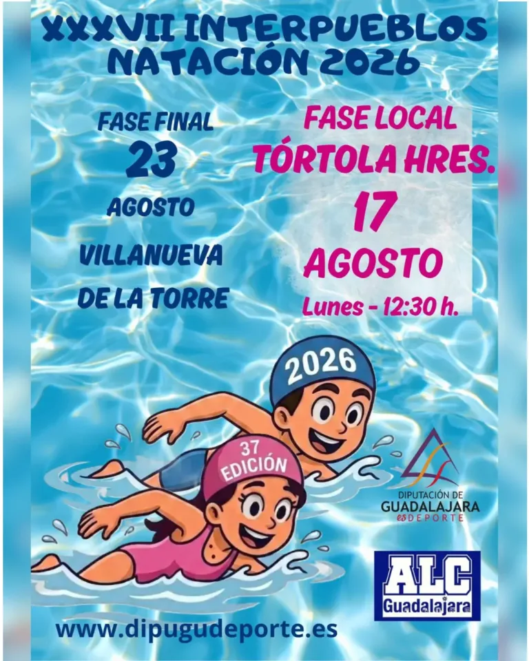 Tórtola acogerá la fase local del XXXVII Interpueblos de Natación