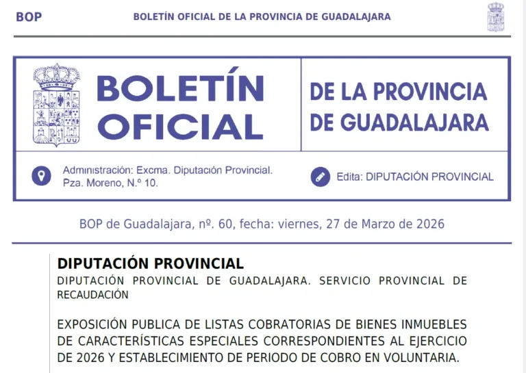 Impuesto de Bienes Inmuebles de características especiales 2026. Plazo de pago voluntario