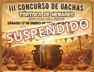 La lluvia impide el III Concurso de Gachas de Tórtola de Henares, que se suspende de forma definitiva