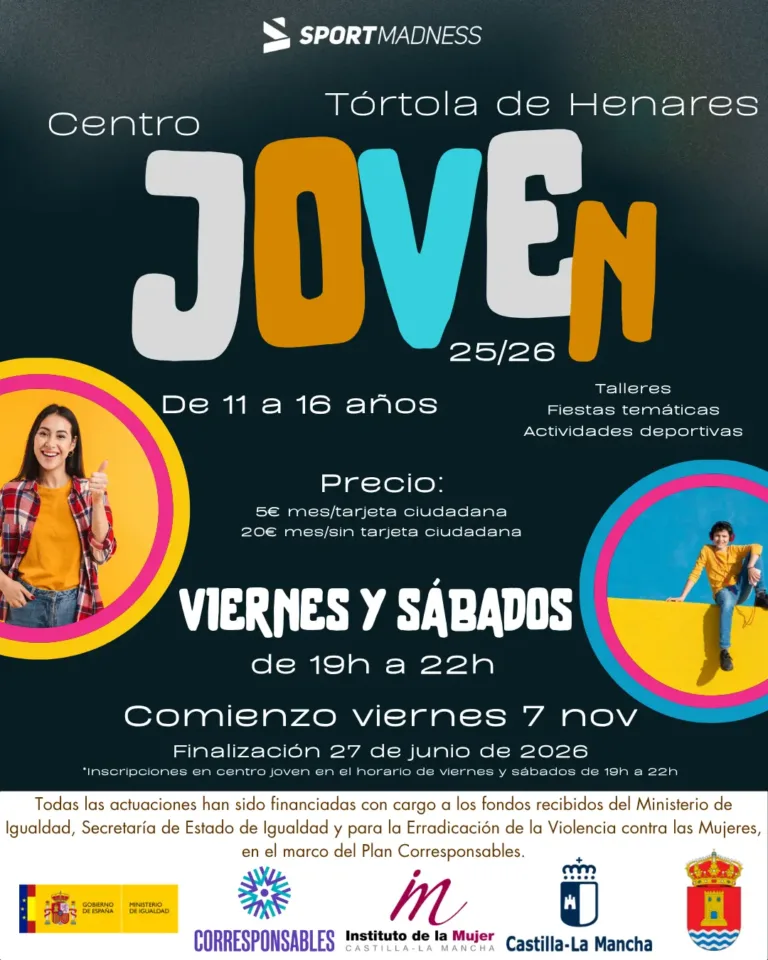 Inicio del Centro Joven 2025-2026, en Tórtola de Henares, el 7 de noviembre de 2025