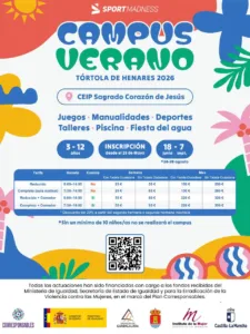 El Ayuntamiento de Tórtola lanza el Campus de Verano 2026 para niños/as de 3 a 12 años
