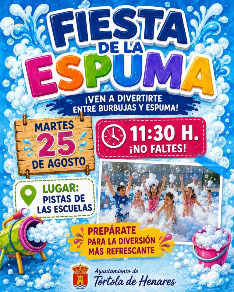 ¡Mañana nos llenamos de espuma!