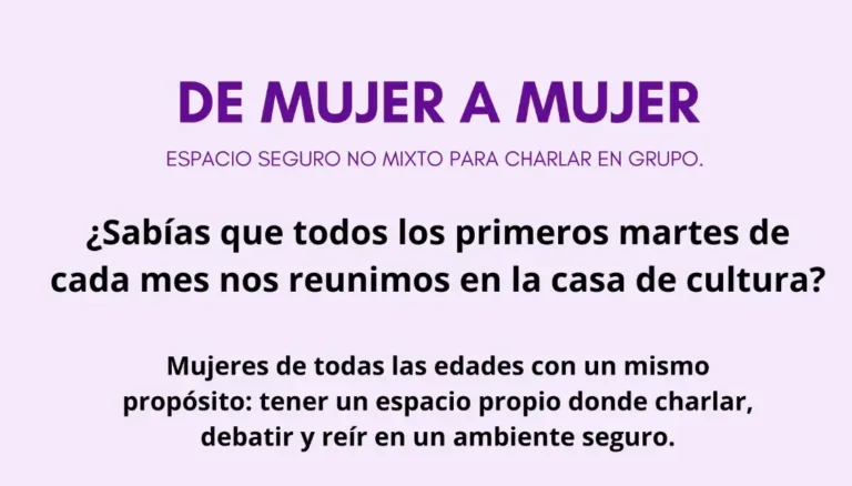 El Ayuntamiento de Tórtola crea un espacio seguro para mujeres: «De mujer a mujer»