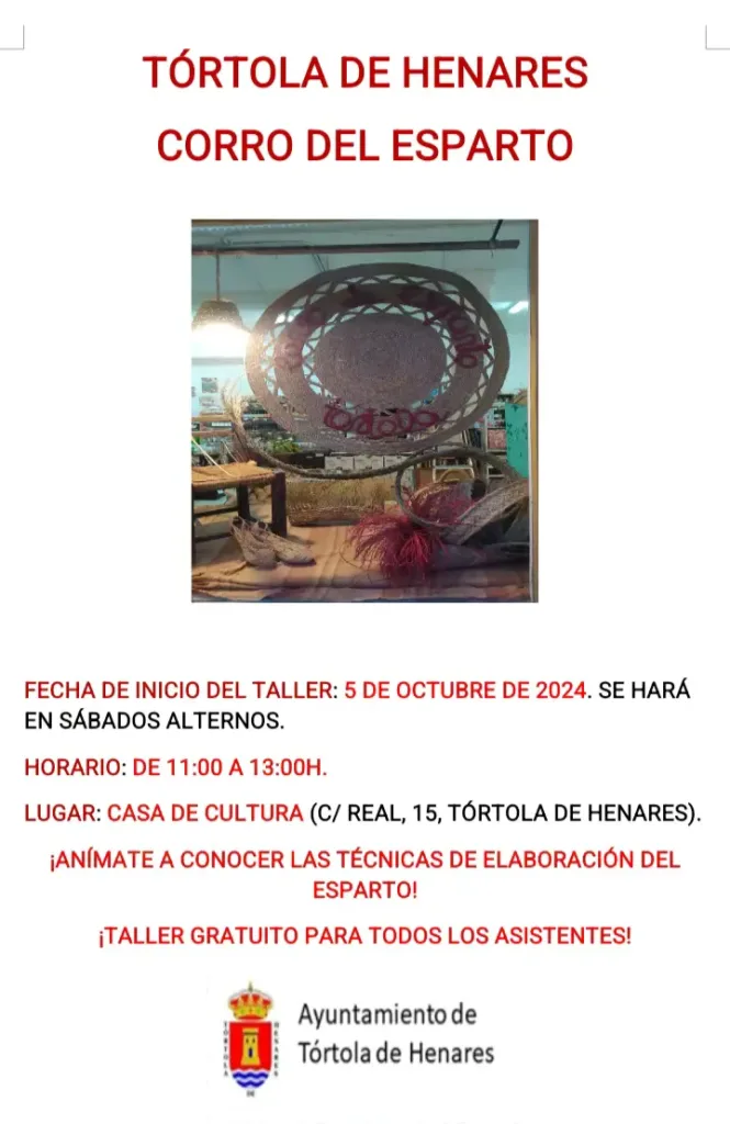 Inicio del «Corro del Esparto» a partir del 5 de octubre de 2024