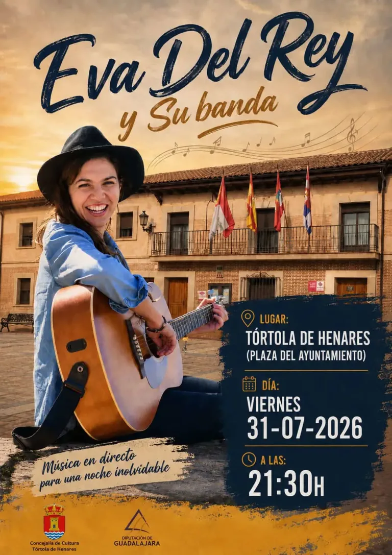 Eva Del Rey y su banda pondrán el broche final a Ritmos en la Plaza en Tórtola de Henares