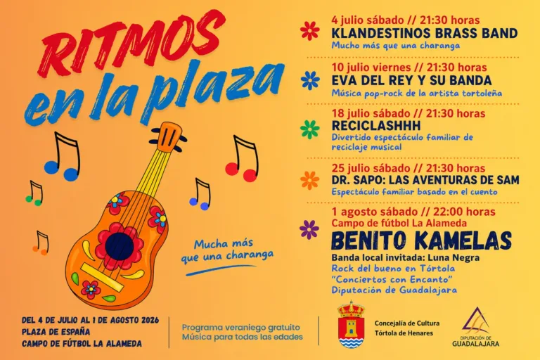 La música será protagonista del verano en Tórtola con «Ritmos en la Plaza»