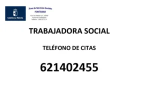 Teléfono para pedir cita con la Trabajadora Social