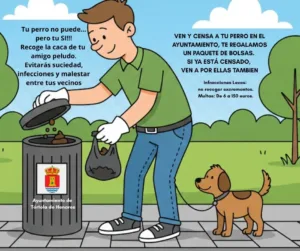 Recoger sus excrementos también es cuidar de nuestro municipio