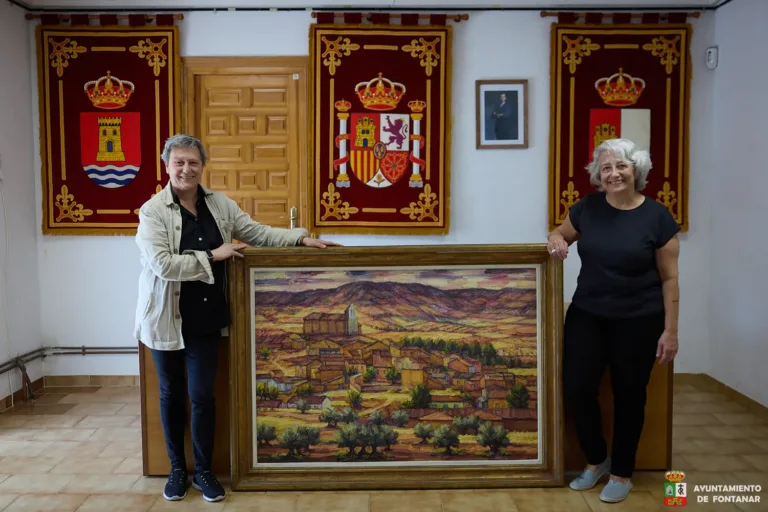 Marta Nieto dona al Ayuntamiento de Tórtola un cuadro inédito de Antonio de Miguel, el pintor bilbaíno que retrató a la alta sociedad
