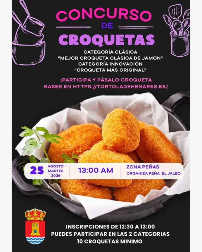 Tórtola prepara su concurso de croquetas