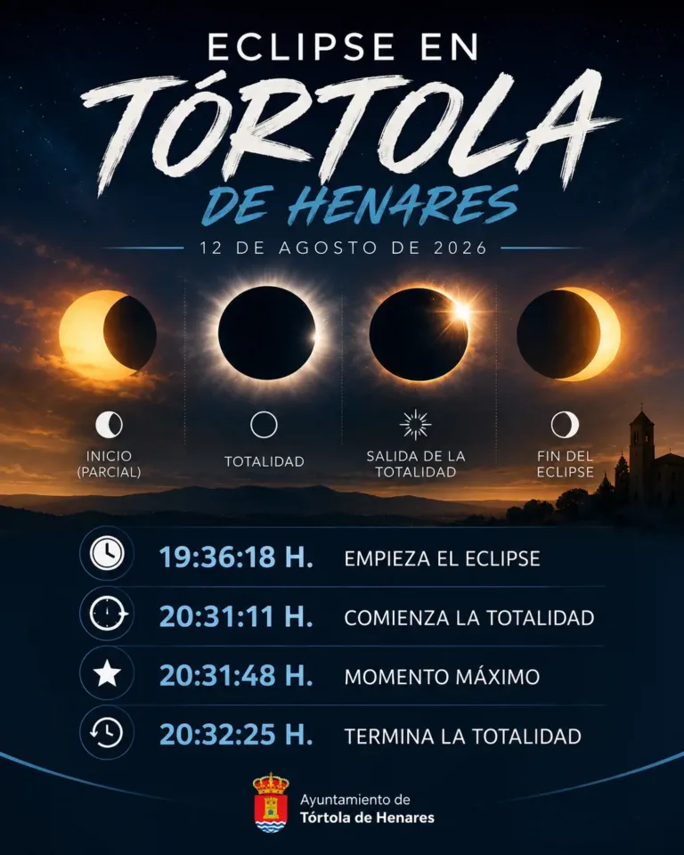Tórtola se prepara para vivir el eclipse solar