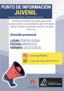 Puesta en marcha del Punto de Información Juvenil en el Centro Social de Tórtola de Henares